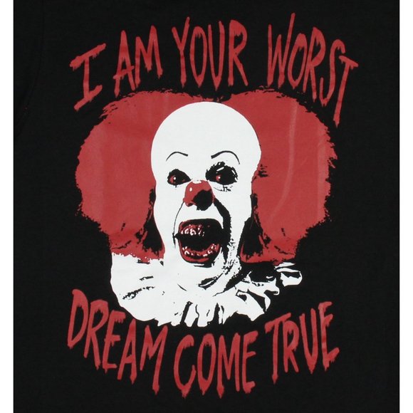 Mens IT Pennywise "I am Your Worst Dream Come True" Clown T-Shirt L XL 2XL 3XL - Picture 2 of 2
